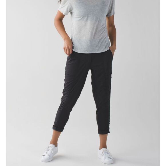 Women Lululemon Street To Studio Pant II *Unlined 28" Medium Rise Black Size 2 - Picture 1 of 7